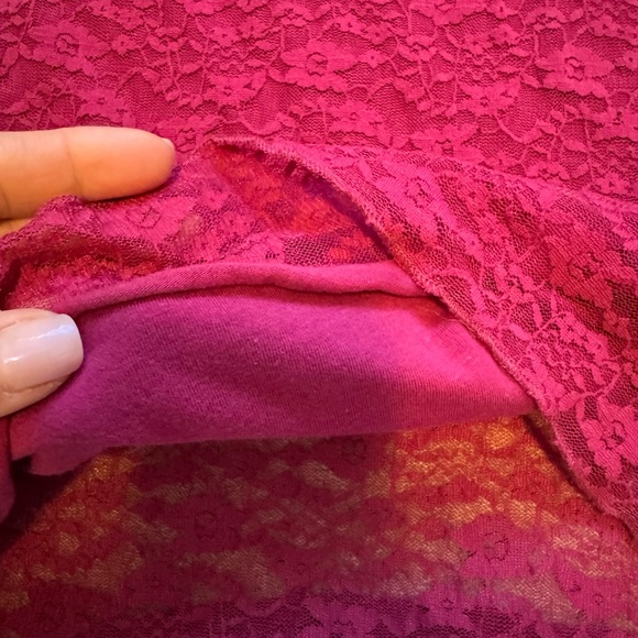 Smart Set Raspberry Lace Camisole - Picture 3 of 5